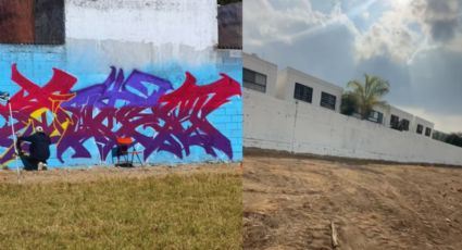 Tras quejas de vecinos, se retiran los graffitis de Cumbres García | VIDEO