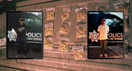 Detienen a dos hombres en Monterrey con 35 envoltorios de droga durante operativos de vigilancia