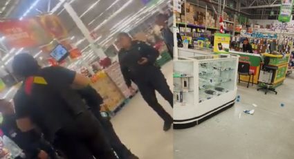 VIDEO | Terror en Puebla: Comando armado irrumpe con mazos a supermercado y roba celulares