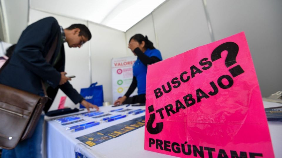 Cifras de desempleo en México.