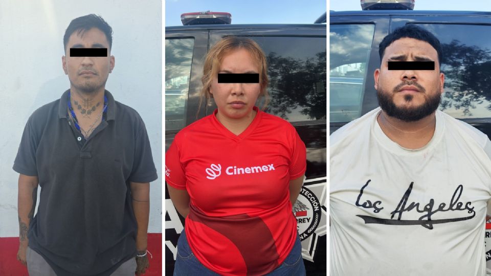 La Policía de Monterrey aseguró 15 bolsas con presunta droga y detuvo a tres jóvenes en la colonia 10 de Marzo.