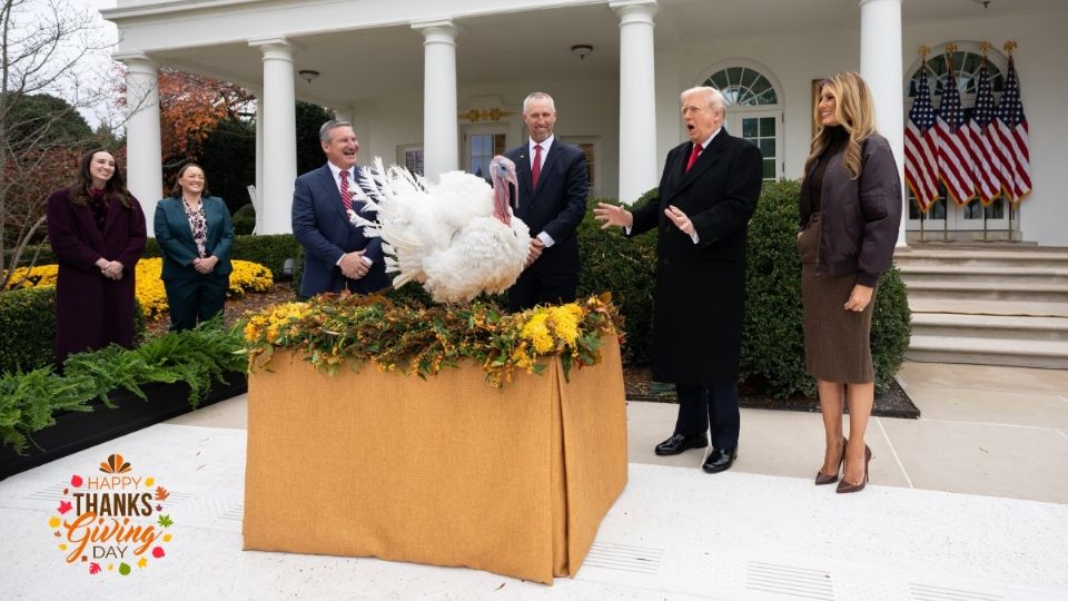 Donald Trump les dio el indulto a dos pavos con motivo del Día de Acción de Gracias. Aquí te decimos por qué.
