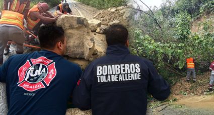 Lluvias golpean Hidalgo: vuelven los derrumbes y el caos vial en tramos carreteros