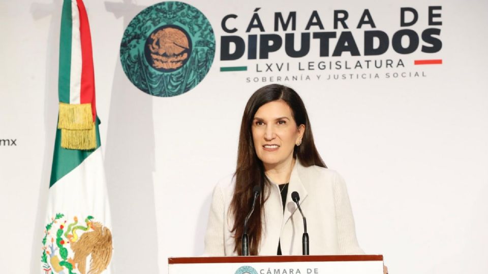 Kenia López Rabadán, presidenta de la Cámara de Diputados.