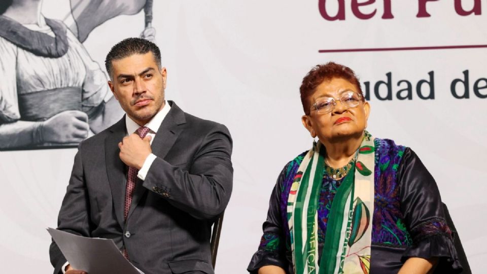 Omar García Harfuch y Ernestina Godoy.