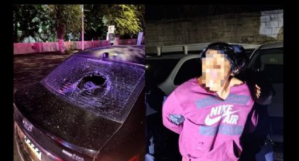 Persona detenida por arrojar una piedra a un vehículo