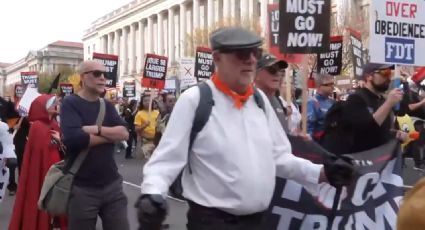 'Que se largue Trump', gritan en protestas tras las victorias demócratas en EU