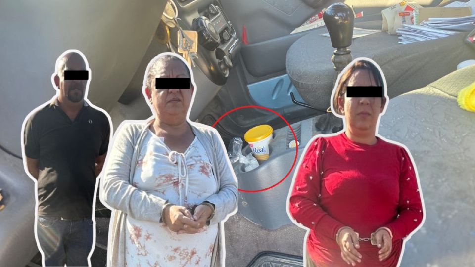 Los tres detenidos fueron sorprendidos con bolsas de marihuana y cristal; también son investigados por al menos siete fraudes tipo “piñazo” cometidos en el sur de Nuevo León.
