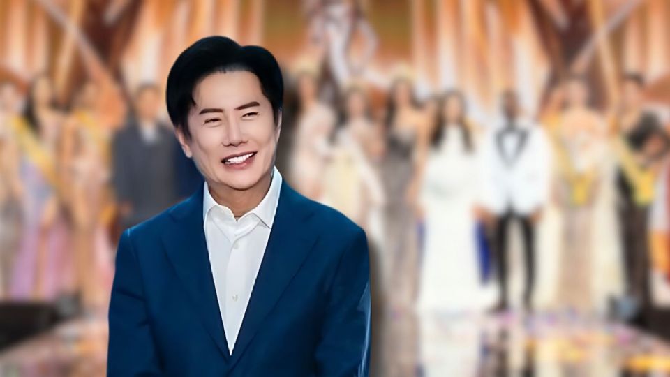 Nawat Itsaragrisil, director de Miss Universe Tailandia, durante la transmisión en vivo donde explicó su versión de los hechos y se disculpó de manera general.