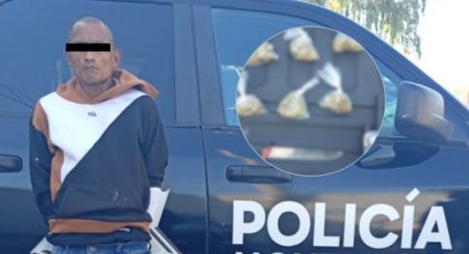 Capturan en Monterrey a hombre con drogas y cuchillo; tenía orden de aprehensión por homicidio