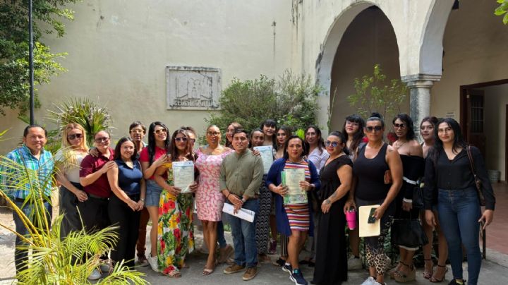 Mujeres trans de la colectiva Princesas Mayas celebran cambio de identidad