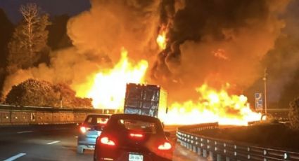Explosión de pipa de gas provoca cierre total de la autopista México-Puebla