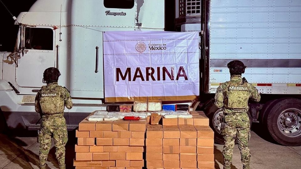 Golpe millonario en Mazatlán: Marina incauta media tonelada de metanfetamina