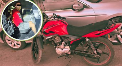 Detienen a motociclista con placa colgada en la colonia Niño Artillero, en Monterrey