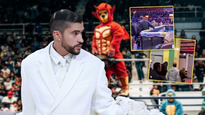 VIDEO | Bad Bunny va a la lucha libre en la Arena México un día antes de iniciar gira de conciertos