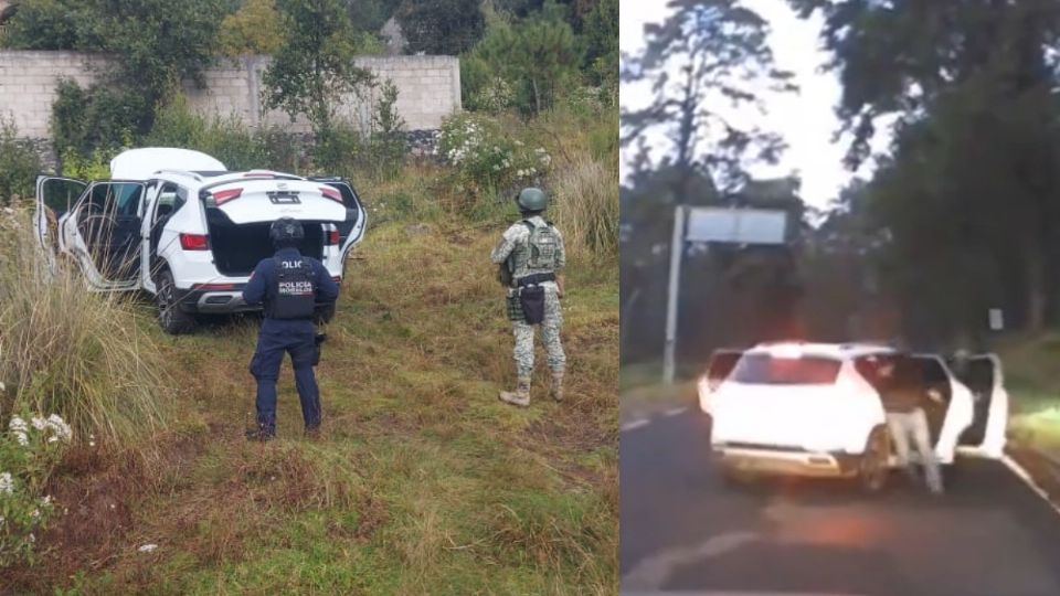 Pareja escapa de comando armado en carretera a Cuernavaca