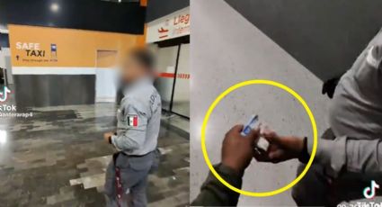 VIDEO | Acusan a agente de la Guardia Nacional de extorsión en aeropuerto de Monterrey