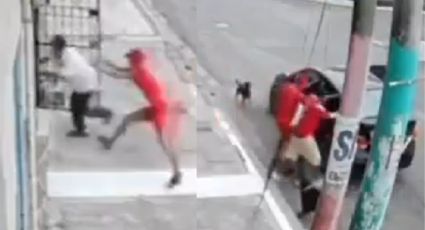 VIDEO | Abuelito iba a ser secuestrado, pero sus perritos lo defienden y se hacen virales