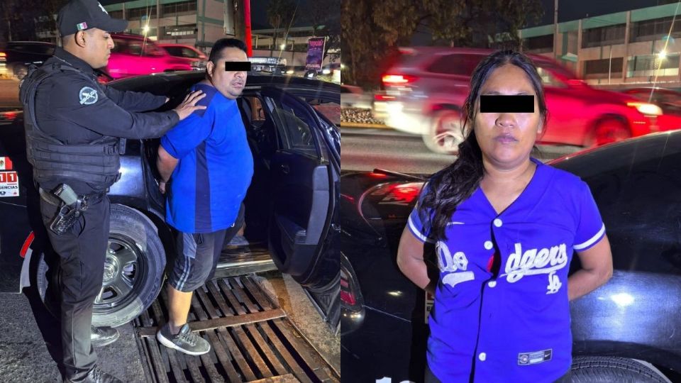 Los detenidos fueron identificados como Juan Diego 'N' de 38 años y Esmeralda 'N' de 36 años.
