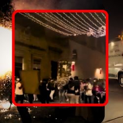VIDEO | Turista coreana es herida por explosión de cohete en Morelia durante festejos guadalupanos