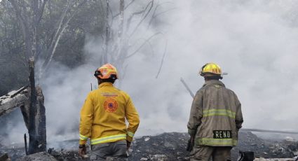 Incendio de tejabanes en Guadalupe moviliza a los cuerpos de emergencia