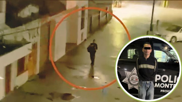 VIDEO | Así fue la detención de un hombre tras robo de cosméticos de bodega del centro de Monterre