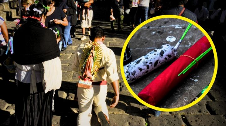 VIDEO | Cohetón explota en procesión de guadalupanos en Michoacán y deja 3 personas lesionadas