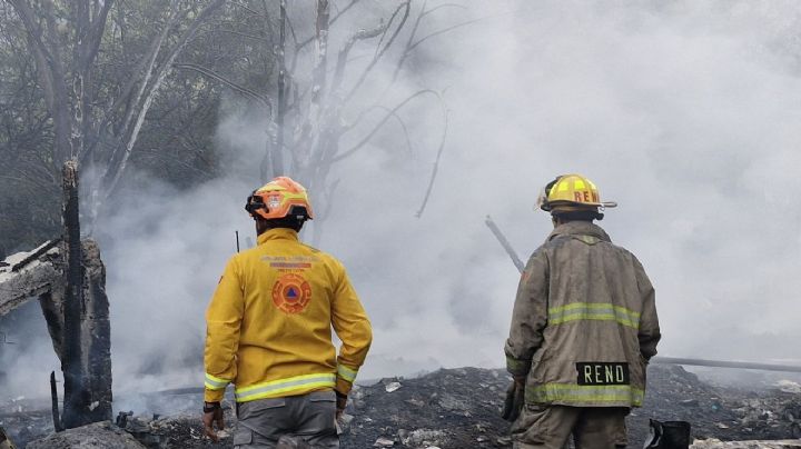 Incendio de tejabanes en Guadalupe moviliza a los cuerpos de emergencia