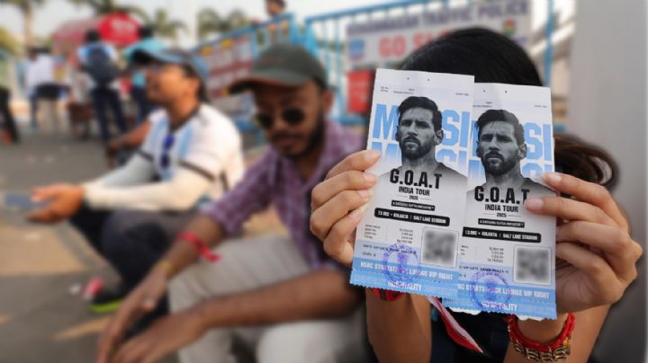 VIDEO | Visita de Messi a la India provoca caos; aficionados invaden campo y dañan Estadio Salt Lake