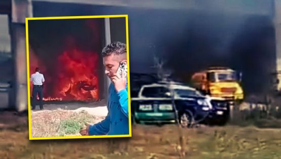 Camión de carga cae de puente y explota en Tulancingo, Hidalgo; habría al menos un muerto | VIDEO