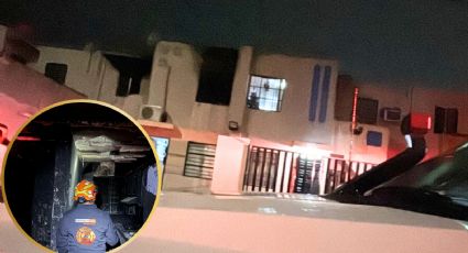 Incendio consume vivienda tras pelea de pareja en Pesquería; no hubo lesionados