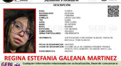 Vecinos organizan búsqueda para localizar a menor desparecida en García