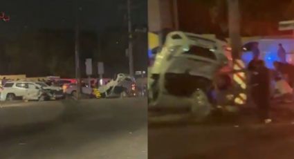 Presunto conductor evade antialcohol y provoca fuerte choque; deja cuatro heridos graves