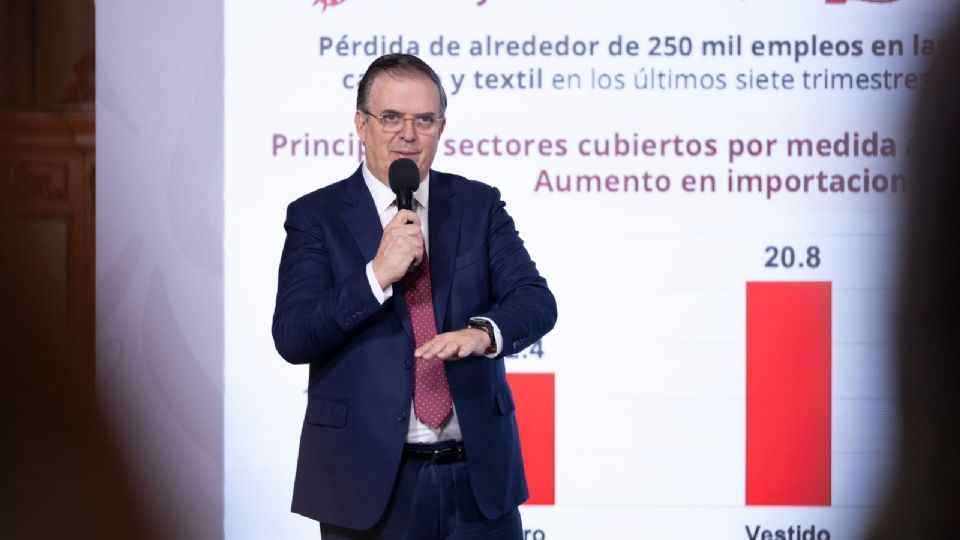 Esto lo dio a conocer el secretario de Economía, Marcelo Ebrard.