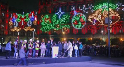Iluminan la Ciudad con mosaicos lumínicos navideños