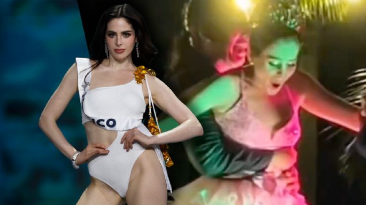 VIDEO | Así bajaron a la Miss Universo Fátima Bosch de escenario en celebración en Tabasco