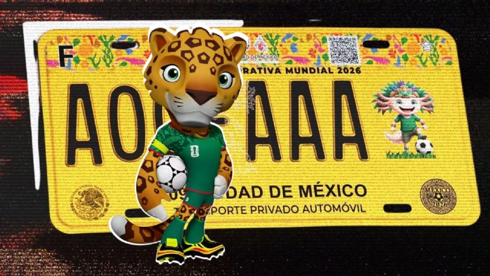 CDMX, placas vehiculares, Mundial 2026