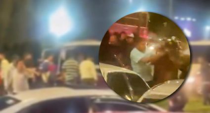 VIDEO | Así fue el enfrentamiento entre policías y taxistas en Miramontes