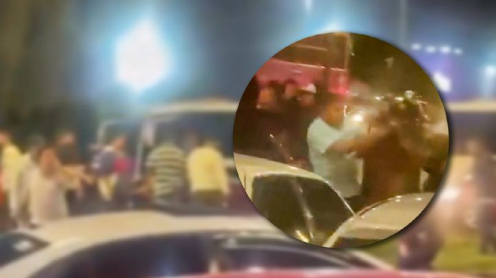 VIDEO | Así fue el enfrentamiento entre policías y taxistas en Miramontes