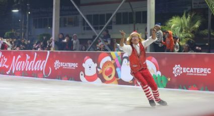Ecatepec enciende su espíritu navideño con árbol monumental y pista de hielo