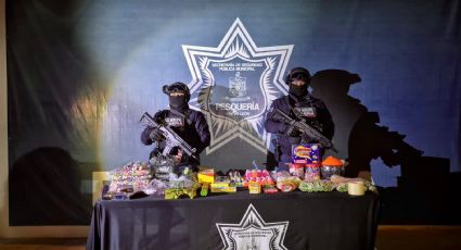 Aseguran 19 kilos de pirotecnia en Pesquería durante el Operativo Centinela