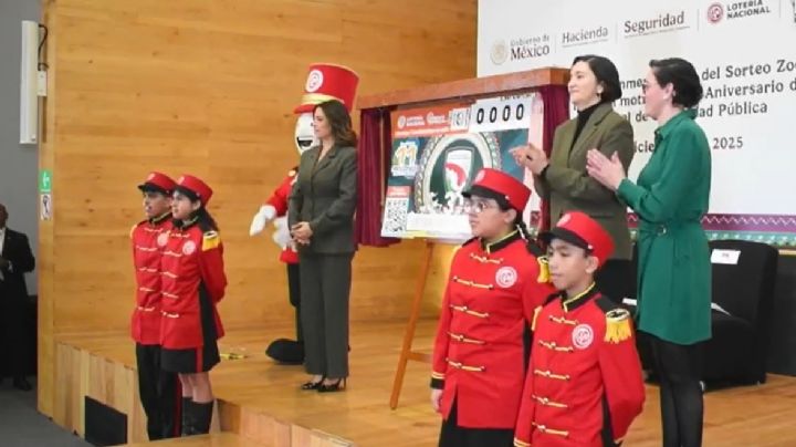 Lotería Nacional celebra 30 años del Sistema Nacional de Seguridad Pública con billete conmemorativo