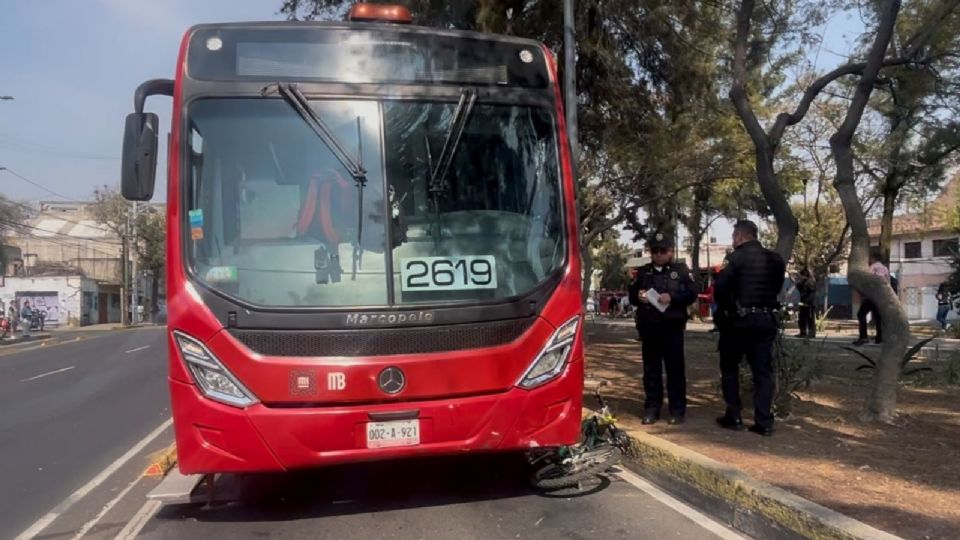 Accidente en la Línea 5 del Metrobús.