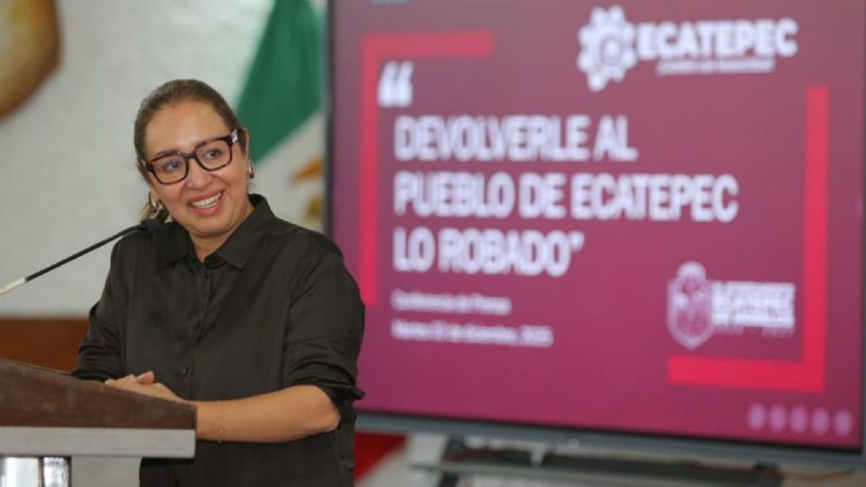 Azucena Cisneros, alcaldesa de Ecatepec.