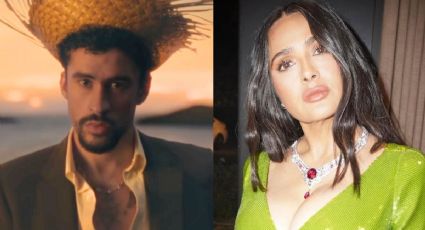 VIDEO | Salma Hayek desata euforia en "La Casita" de Bad Bunny en CDMX