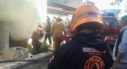 Bomberos controlan incendio en domicilio de la Nuevo Almaguer en Guadalupe