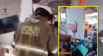 Explosión por acumulación de gas deja un lesionado y daños estructurales en vivienda de Ecatepec