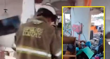 Explosión por acumulación de gas deja un lesionado y daños estructurales en vivienda de Ecatepec