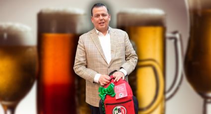 Diputado del PRI en Michoacán regala 'memochilas' con caguamas y botanas en el Congreso