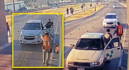 VIDEO | Soldado termina prensado entre dos taxis en accidente de auto en base aérea de Santa Lucía